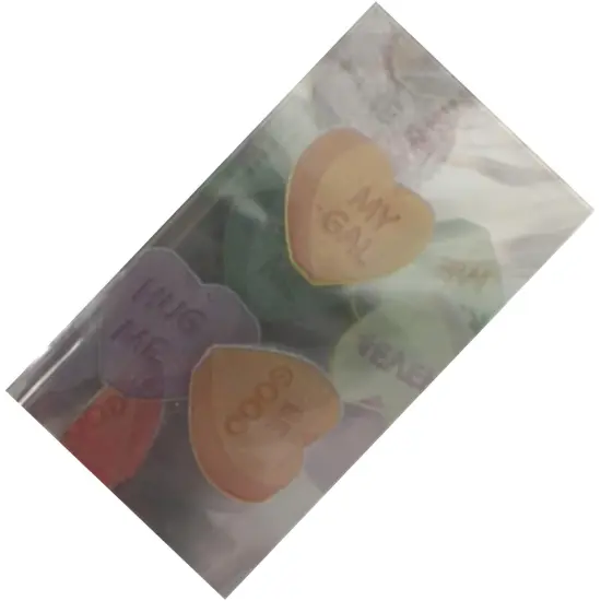 Large Conversation Hearts Cello Treat Bag {2}