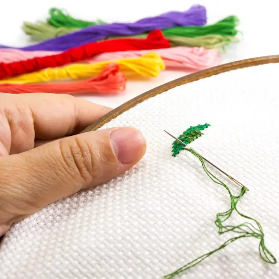 Embroidery Hoop Frames by Celley, Vintage Imitated Wood Design, Sizes from 5.5 Inches to 10.2 Inches, 4 Pcs {5}