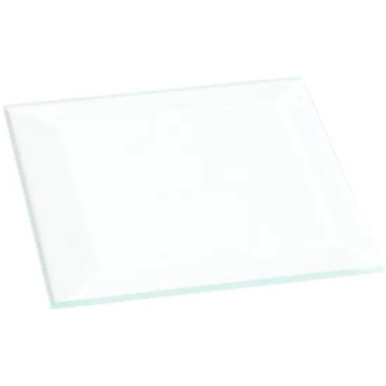 Plymor 2" Square, 3mm Thick Beveled Clear Glass {1}