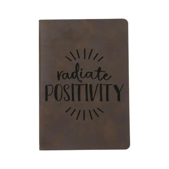 Craft Express 2 Pack Brown Engraving Vegan Leather Notebooks {3}