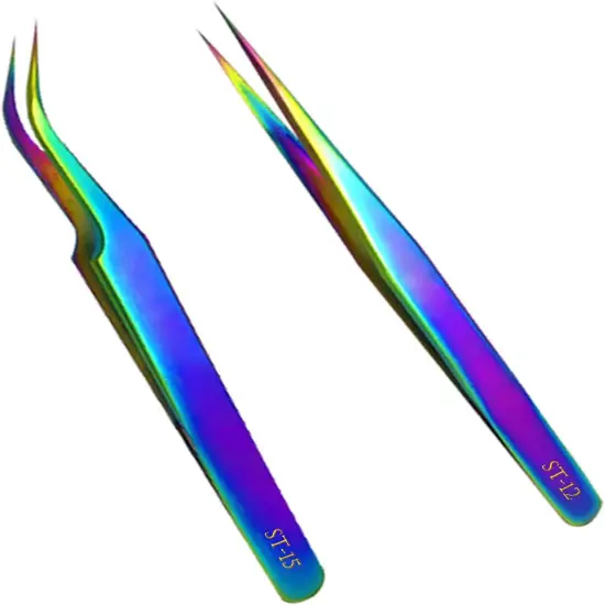 Tweezers Set, Diamond painting tools,Upgraded Anti-Static Stainless Steel Curved of Tweezers for Diamond painting, Electronics, Laboratory Work, Jewelry-Making, Craft, Soldering, etc. {1}