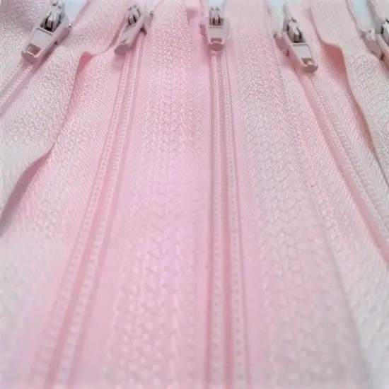 Light Pink Generic Nylon Zippers #3 Coil Closed Bottom {3}