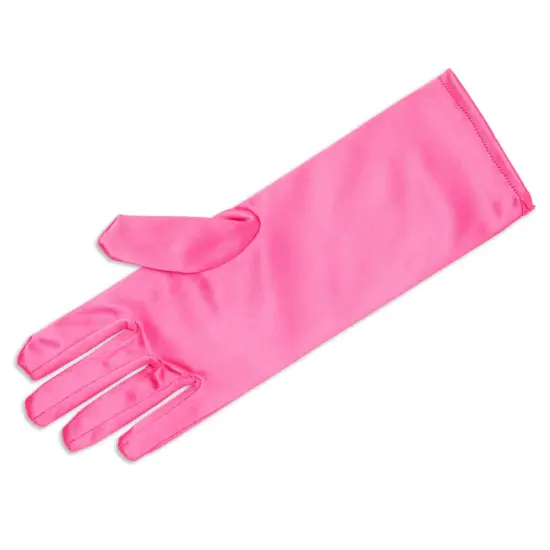 4 Pairs of Satin Princess-Style Gloves For Little Girls Dress Up Costumes, Tea Party, Birthday, Wedding, Pageant (4 Colors), For Ages 3+ Multicolor {6}