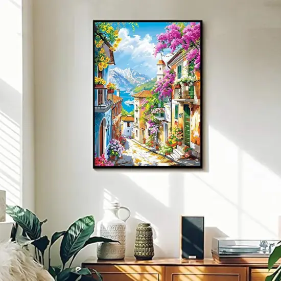 Town Landscape Adult Paint by Number Kit (16x20 Inch) {2}