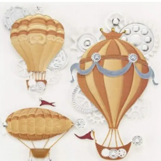 Jolee's Boutique Steampunk Flying Machines Dimensional Stickers {1}