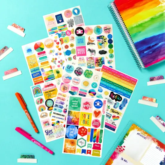 Avery + Amy Tangerine Designer Collection Planner Stickers, 20 Sheets of Weekly Planner Stickers, Set of 744 Planner Stickers, Monthly and Daily Accessories for Journals and Calendars (6782) {5}