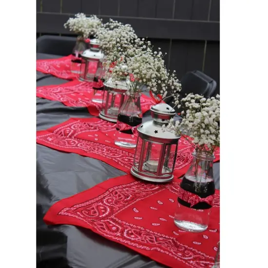 Pack of 12 X-Large Paisley Cotton Printed Bandana - 27 x 27 inches {4}