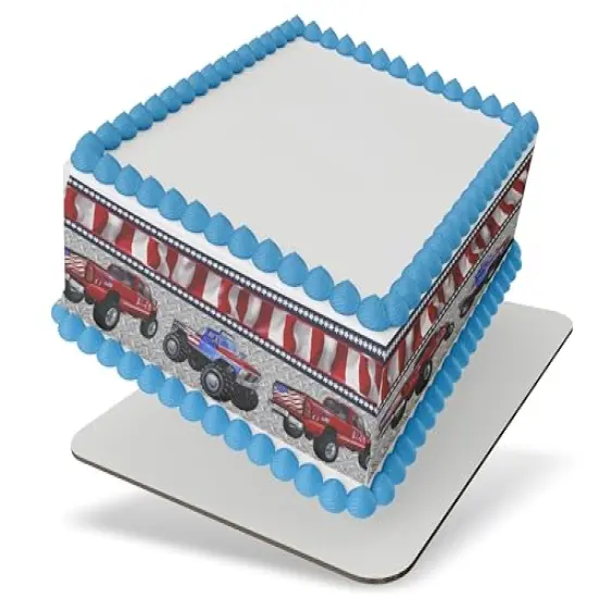 Truck cake border 3 Strips 2.5x10.5 inchs in size {1}