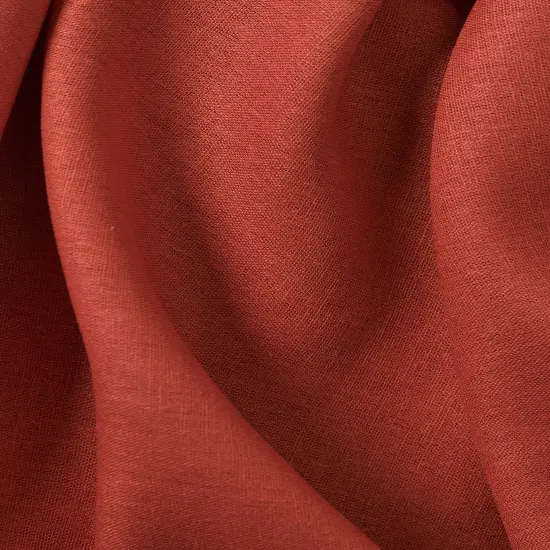 1 Yard Tomato Linen Silk Fabric 54" Wide Midweight Woven Textile for Apparel Fashion & Home {3}