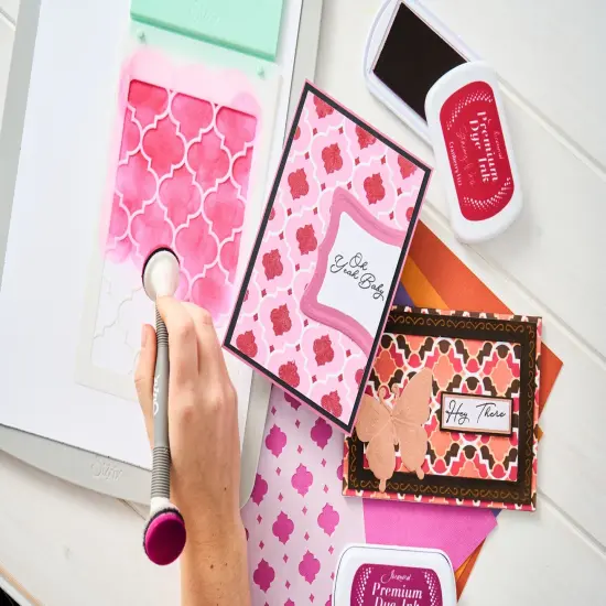 Sizzix A6 Stencil By Stacey Park 4/Pkg-Textures From Afar #2 {6}