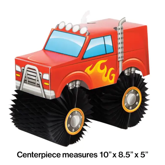 Monster Truck Rally Monster Truck Centerpiece - 1ct {5}