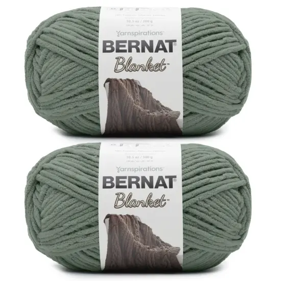 Bernat Blanket Big Ball Yarn 24 Pack-Smoky Green {1}