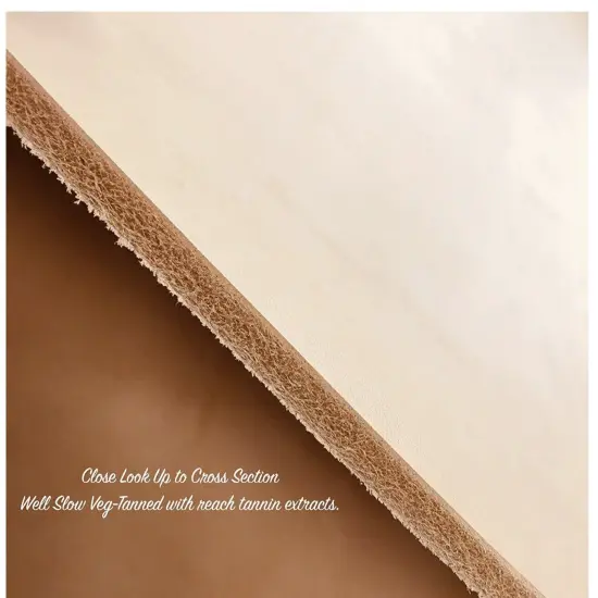 Veg Tan ToolingLeather 2 Piece Special Price 5/6 oz (2-2.4mm) Thickness Pre-Cut Shapes 6" to 48" Import AA Grade Natural Cowhide Leathercraft, Molding, Holster, Armour, Projects, Repair, Lining {7}