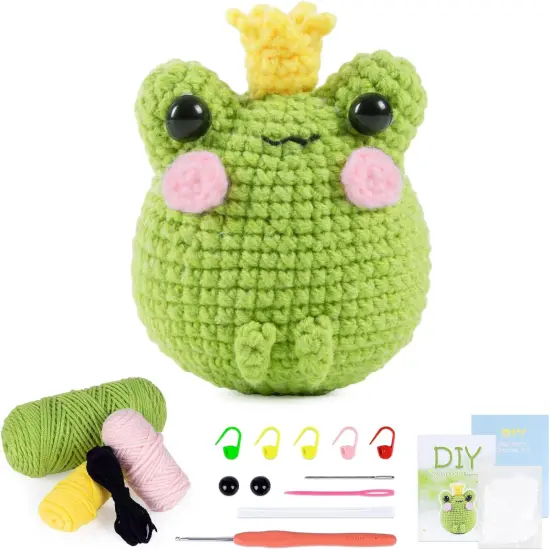 Crochet Kit for Beginners - Cute Frog {1}