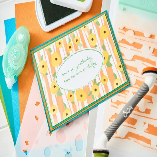 Sizzix A6 Stencil By Stacey Park 4/Pkg-Serene Sophisticate #2 {6}