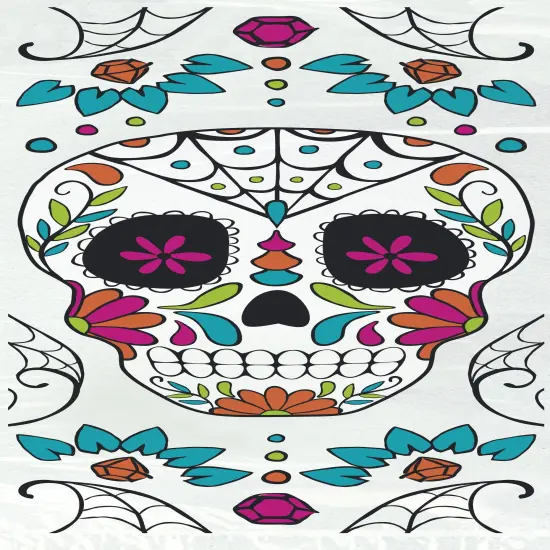 Skull Day of the Dead Cellophane Treat Bags - 20ct {3}