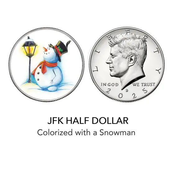 2025 Snowman Coin Collectible Greeting Card {4}