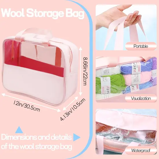 336Pcs Crochet Kit for Beginners, 1500 Yards 30 Colors Yarn for Crocheting, 30Pcs Crochet Hooks {3}