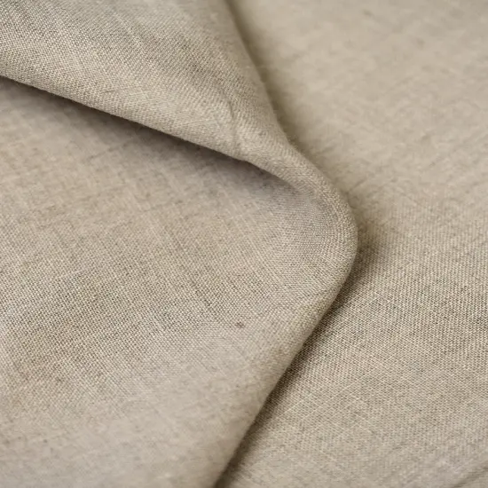 1 Yard Natural Stone Washed Linen Fabric, Lightweight Solid 56 Inches Wide for Apparel and Home Deecor {1}
