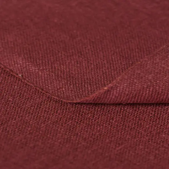 1 Yard Burgundy Linen Silk Blend Fabric Soft Finish Woven Midweight 54" Width {7}