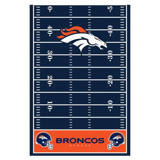 Denver Broncos Plastic Table Cover - 54" x 96" {1}