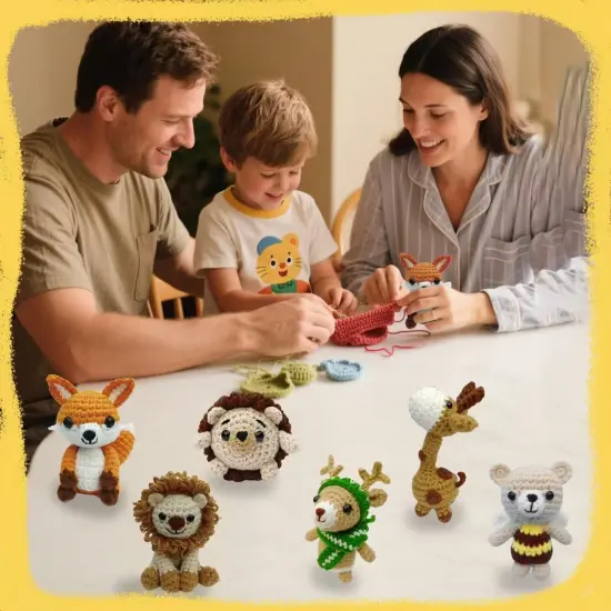 6Pcs Animal Crochet Kit {5}