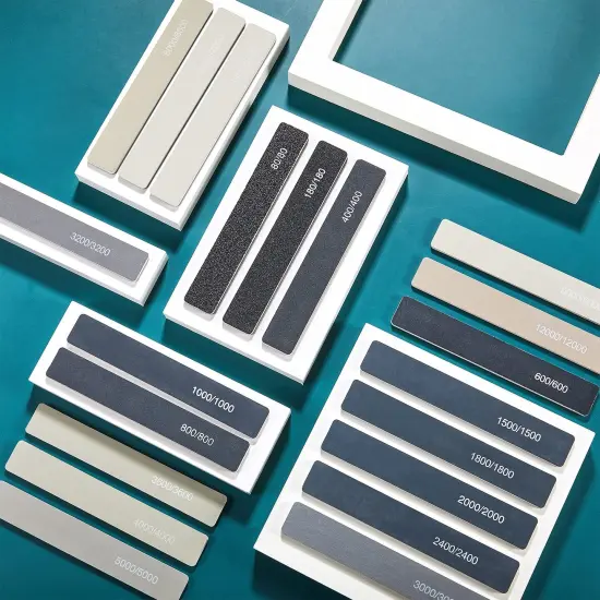 Honoson 20 Pcs Sanding Sticks for Plastic Models Polishing Sticks Assorted Metal and Wood Sanding Tools Accessory for Model Craft Amateur Beginner (Low Grits and High Grits,Classic Style) {3}