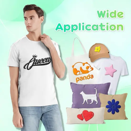 White Puff Vinyl Heat Transfer {4}