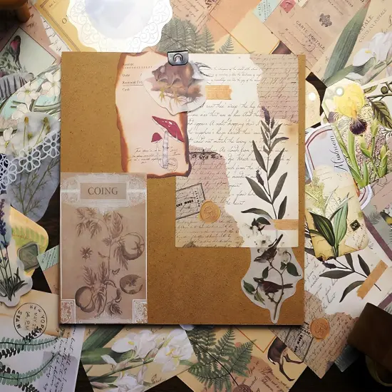 260 PCS Vintage Scrapbooking Kit (Natural) {4}