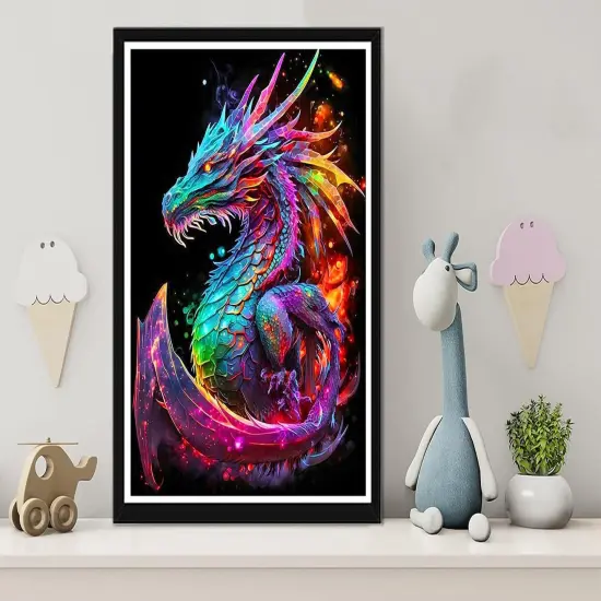Dragon Diamond Painting Kits - 12x16 Inch (B11122) {2}
