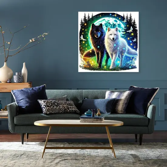 5D Wolfs Diamond Painting Kits for Adults {2}