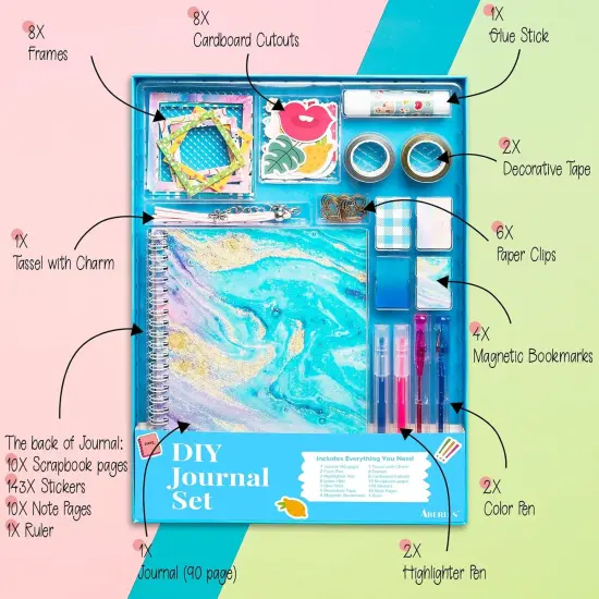 DIY Journal Kit for Girls - Blue {5}