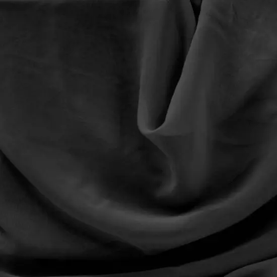 1 Yard Black Hi Multi Chiffon Fabric Polyester Lightweight Sheer Apparel 58/60 Inch Width {1}