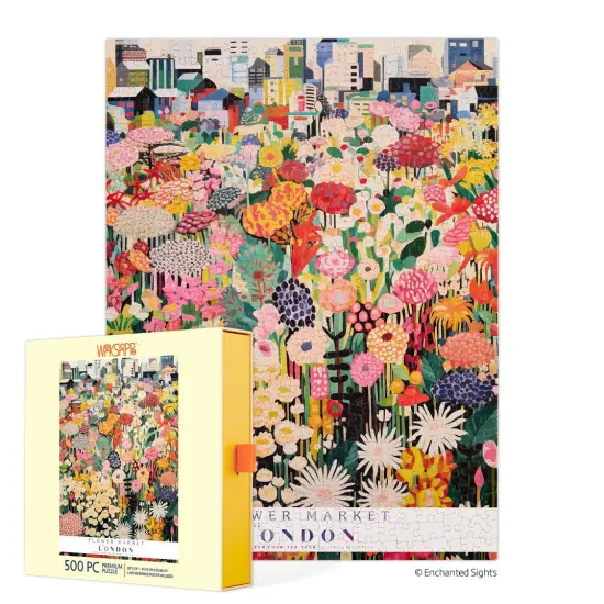 London Flower Market 500 Piece Puzzle {1}