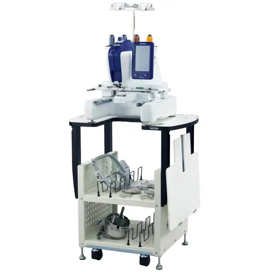 Brother PRS100 & PR-Series Metal Stand with Storage {4}