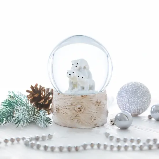 Polar Bears Mini Water Snow Globe {3}
