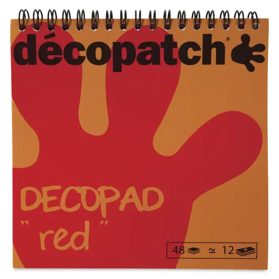 DecoPatch Paper DecoPad - Red, 6" x 6" {1}