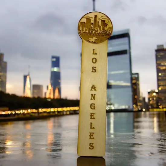 Bookmark - Los Angeles - Birch wood {4}