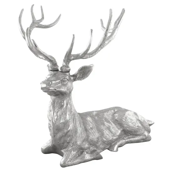 Costway Sitting Reindeer Statue Christmas Decor Statue Aluminum 17.5" x 15" x 17.5" {2}
