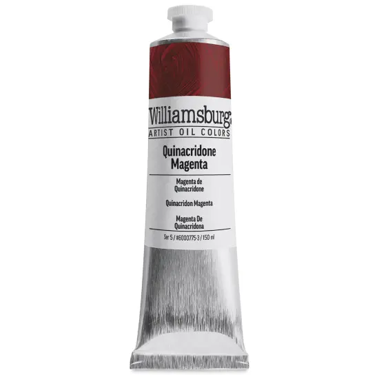 Williamsburg Handmade Oil Paint - Quinacridone Magenta, 150 ml tube {2}