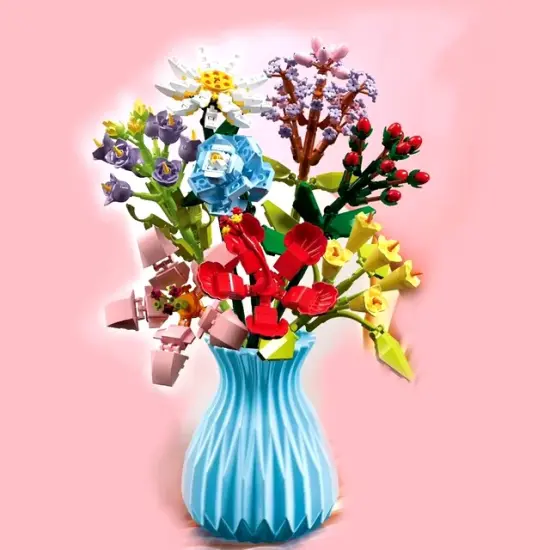 Constructor flower bouquet in a vase F07M9-4(109) {2}