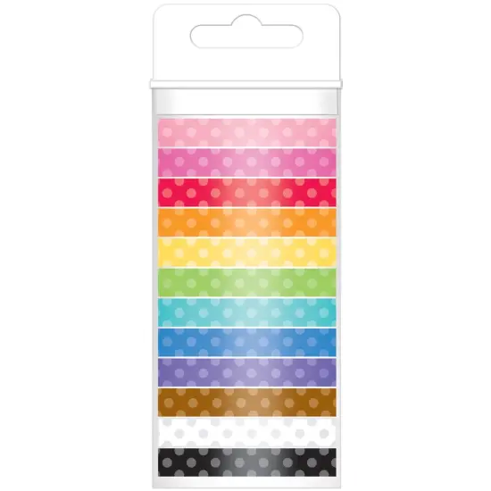 Doodlebug Monochromatic Washi Tape 8mmx12yds 12/Pkg {3}