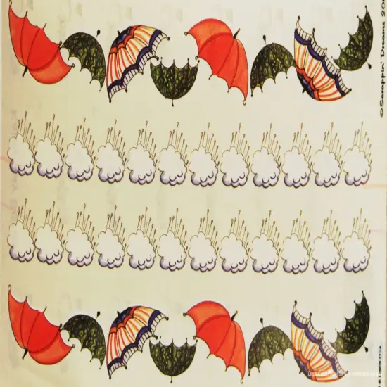 Scrappin' Dreams Vintage Rainy Day Border Vellum Stickers {1}