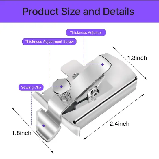 Magnetic Seam Guide for Sewing Machine,Guide Sewing Foot,Hem Guide,WENICE Sewing Machine Accessories 1Pcs {6}