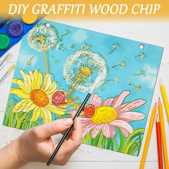 10 Pcs Large Unfinished Wood Crafts for Painting {4}