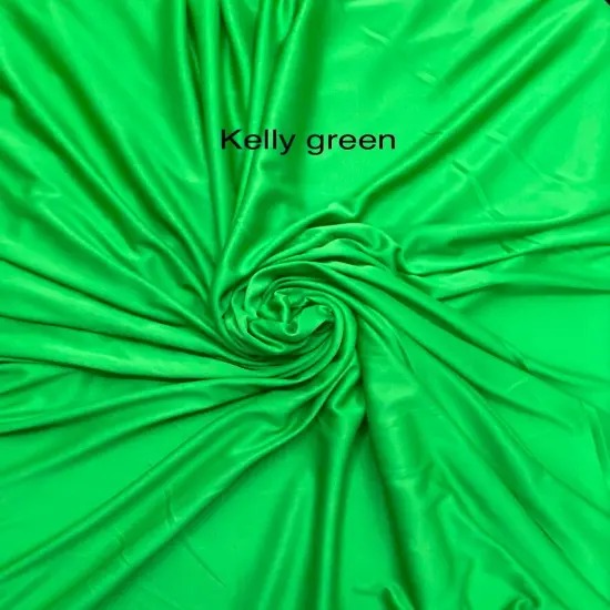 1 Yard Kelly Green Matte Stretch Lining Fabric For Gowns Dresses Sewing Crafts 60 Inches Wide {1}
