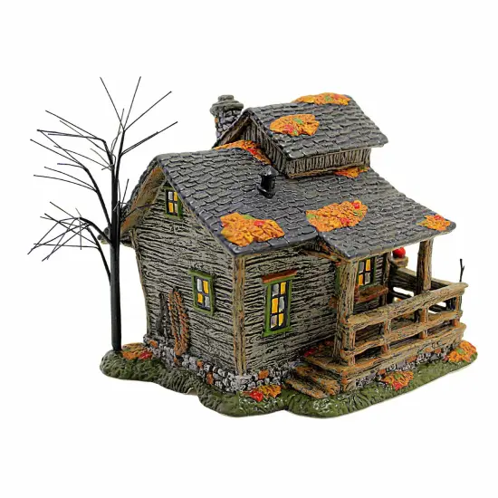 Department 56 Villages 7.25 In Ichabod Crane's House Halloween Building , Lighted Halloween Decor Halloween Snow Village Multicolored {2}
