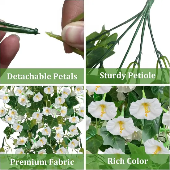 2PCS Artificial Morning Glory Vine {2}