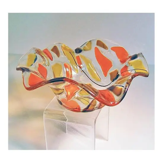 11" Dia. x 4.75" Large Organic Slump Glass Fusing Kiln Mold {2}