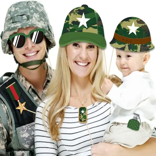 25pcs Soldier Themed Photo Booth Props {3}